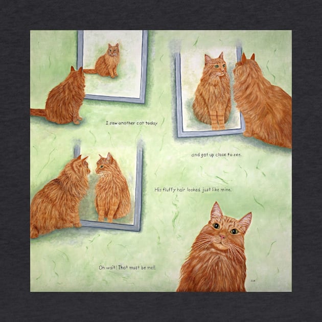 Cat In The Mirror by KarenZukArt